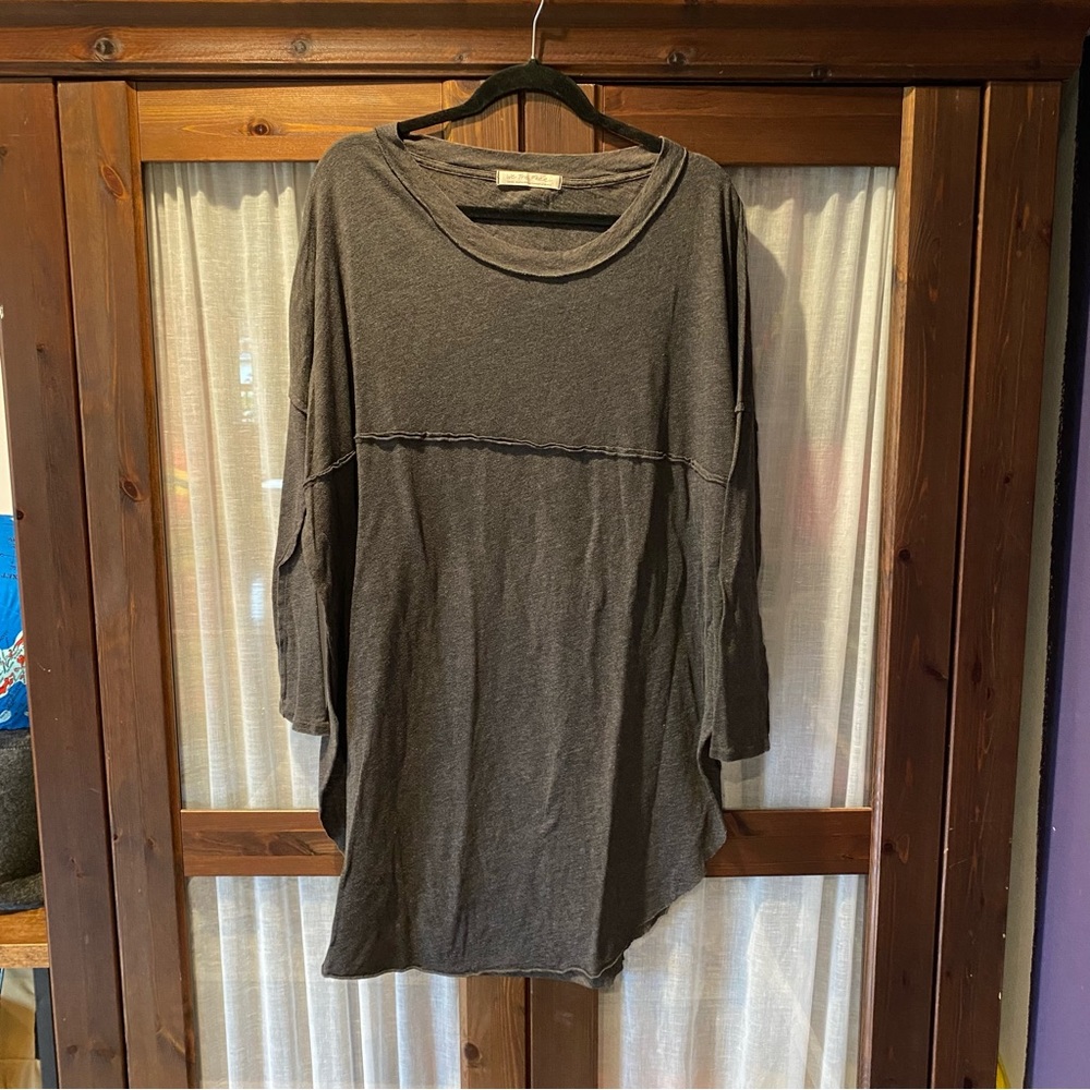 Free people scoop neck long tshirt